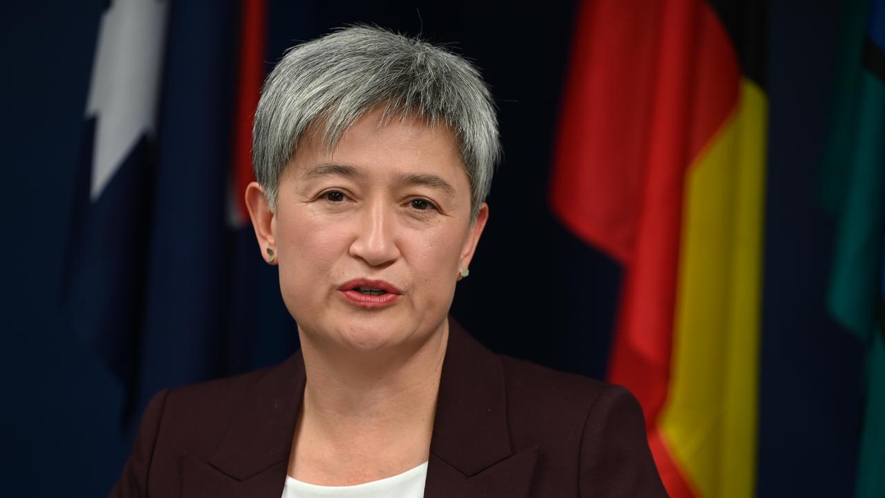 Foreign Minister Penny Wong revealed the trade developments on Tuesday. Picture: NCA NewsWire’s Naomi Jellicoe