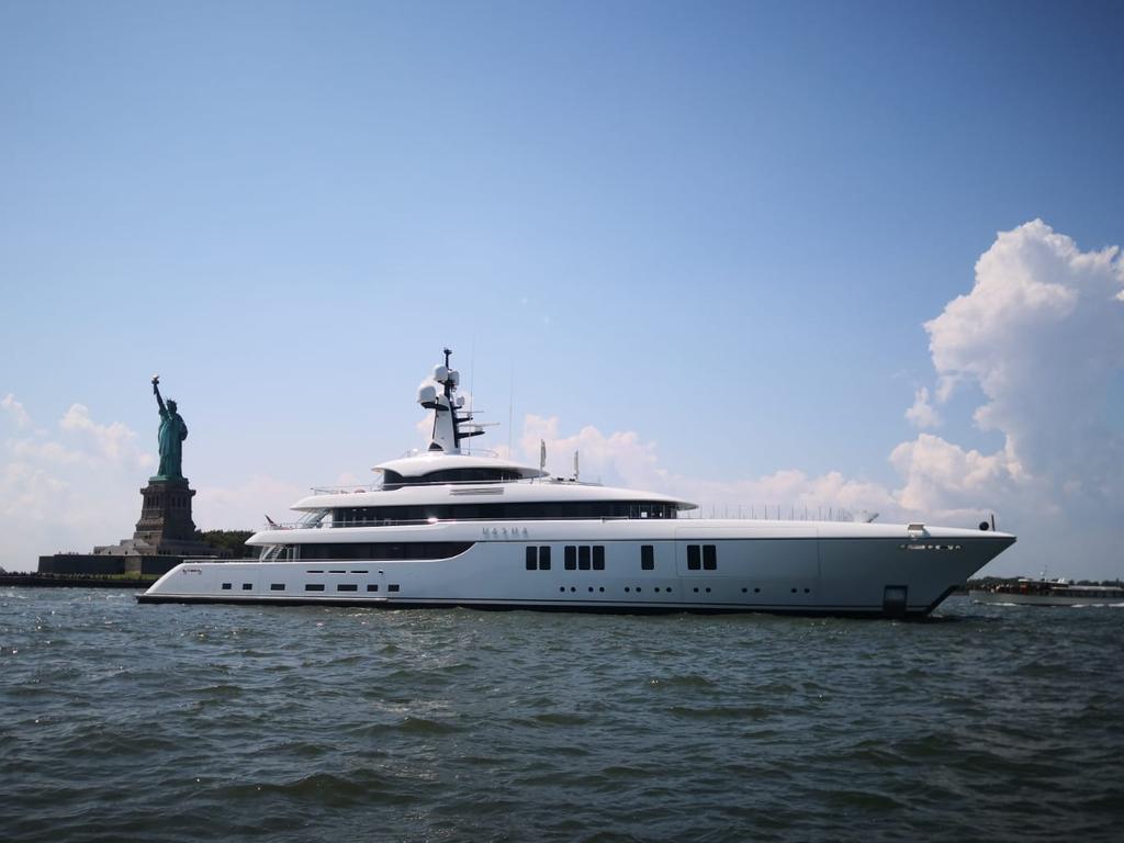 John Symonds's superyacht Hasna in New York.