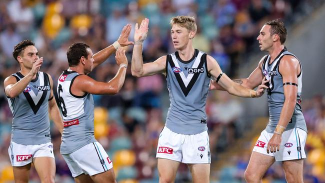 Is Todd Marshall the answer up forward for the Power? (Photo by Russell Freeman/AFL Photos via Getty Images)