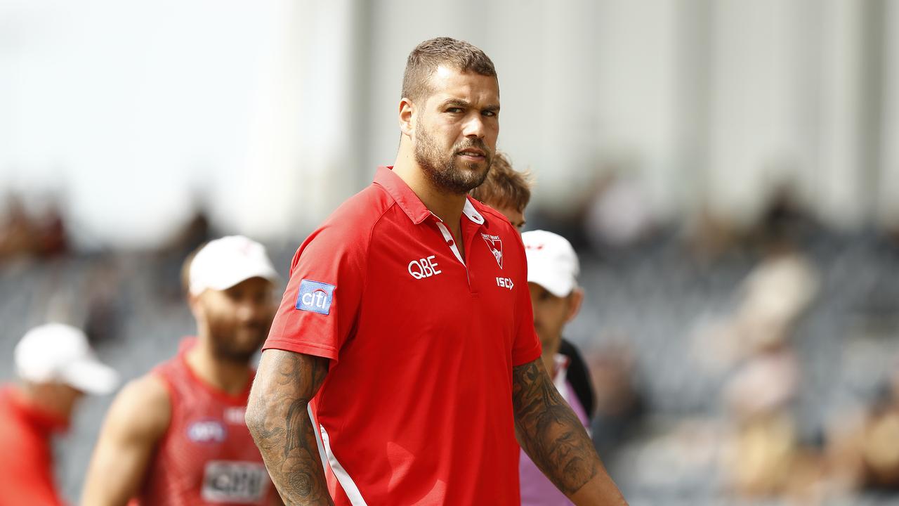 Lance Franklin is in doubt for Round One. Photo: Ryan Pierse/Getty Images.