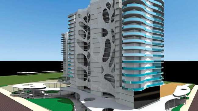 GOING UP: The Fraser Coast Council has granted preliminary approval for two 20-storey towers in Urangan. Picture: Contributed