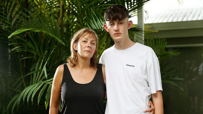 Paula and Kyle Waters are making a desperate plea to avoid deportation after their husband and father was tragically killed in a hit and run collision in July. Picture: Stewart McLean