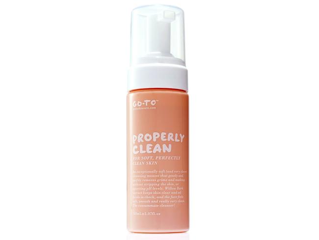 Go-To’s Properly Clean is a light cleanser perfect for makeup-free days.