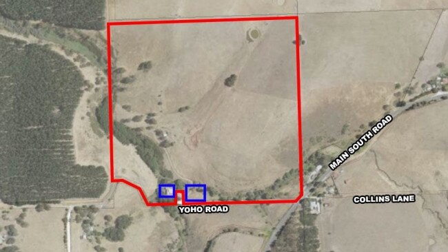 The 80-acre Fleurieu Peninsula property on Yoho Rd, Delamere. was bought in 2018 for more than $500,000. Picture: Supplied