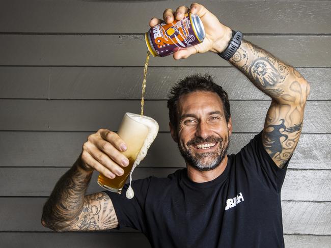 News story on the rise of non-alcoholic beer. Non-alcoholic craft brewery Sobah owner Clinton Schultz.Picture: NIGEL HALLETT