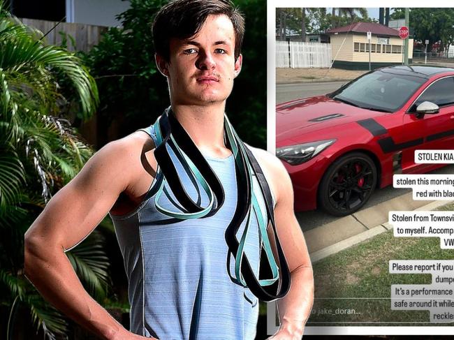 ‘Puts a lot of people at risk’: Kid crims steal sprint star’s 400hp Stinger