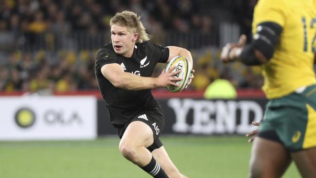 Outside centre Jack Goodhue was injured in the Bledisloe opener. Picture: AP Photo/Trevor Collens