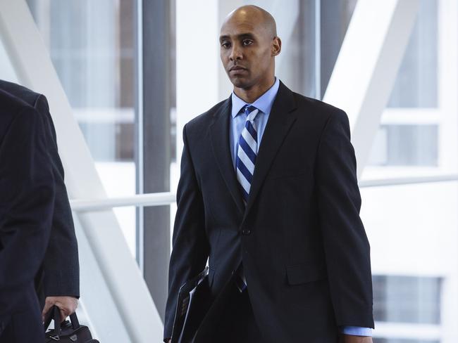 Former Minneapolis Police Officer, Mohamed Noor arrives at the Hennepin County Government Center. Picture: Angus Mordant for Newscorp Australia