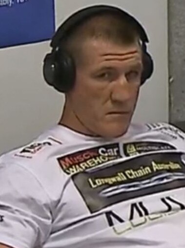 Paul Gallen in his dressing-room before the fight. Picture: Supplied