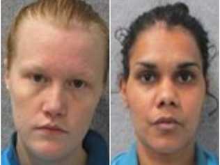 Charlotte Bowman, left, and Jahnessa Jerome, right. Picture: QPS Media