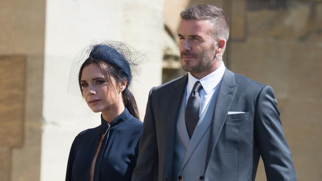 Along with a slew of other celebrities, David and Victoria Beckham were invited to watch the wedding of Prince Harry to Meghan, Duchess of Sussex. Picture: Samir Hussein/WireImage