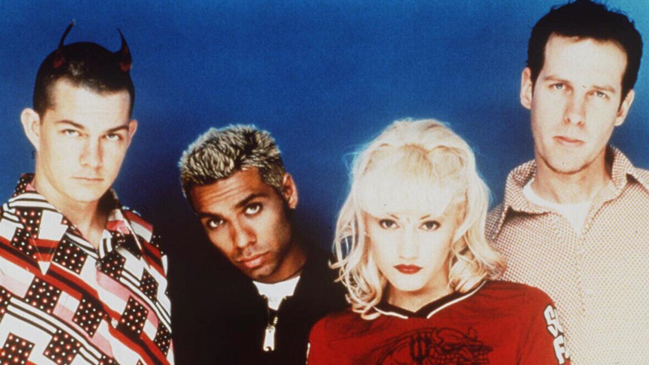 No Doubt circa 1996 (L-R: Adrian Young, Tony Kanal, Gwen Stefani and Tom Dumont.