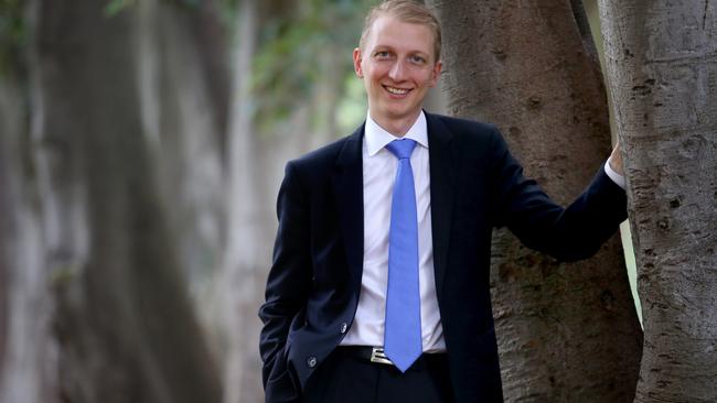 Liberal Senator James Paterson’s new bill would mean anyone with a “conscientious” objection could refuse service to a gay couple’s wedding. Picture: David Geraghty.