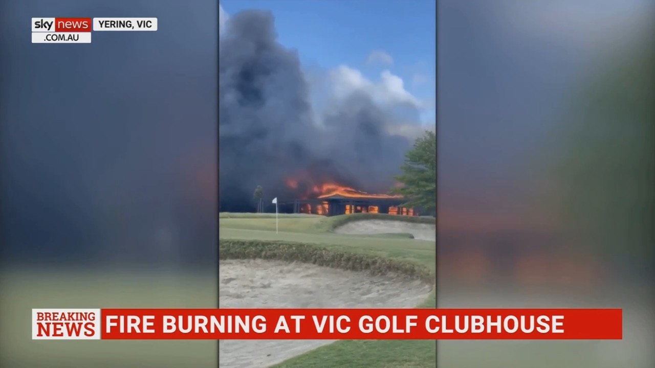 Video footage captures massive inferno engulfing The Eastern Golf Club