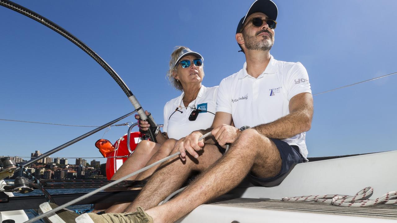 Wendy Tuck and Campbell Geeves before the last Sydney to Hobart yacht race.