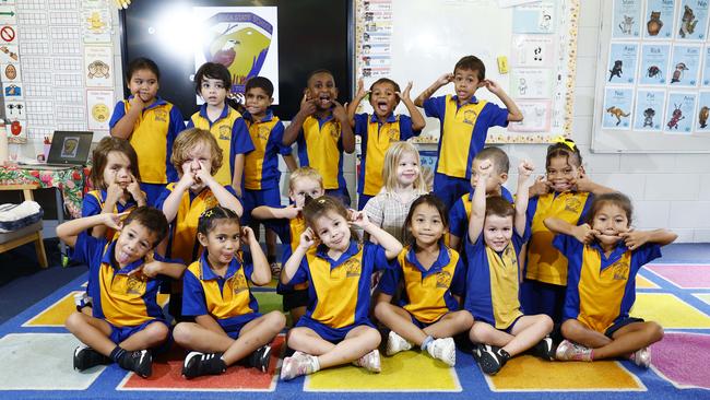 My First Year 2024: White Rock State School: prep A: back: Amarah, Pauly, Jake, Frank, Matthias, Daniel, Hunter; middle: Tyrell, Tyler, Jameson, Amber, Randy, Adi Ana; bottom: Boaz, Lena-Daisy, Sophie, Tegan, Lukas, Raimah. Picture: Brendan Radke