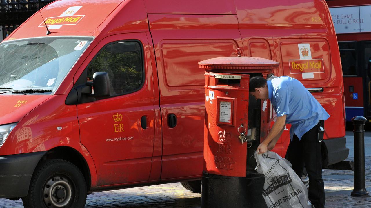 Britain’s Royal Mail delivers three times the items of Australia Post yet had only slightly more complaints. Picture: AP Photo/Ian Nicholson/PA.