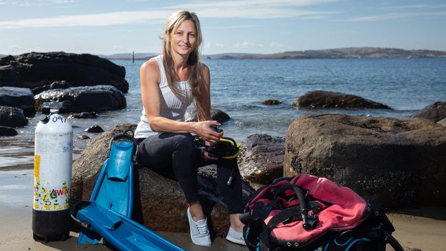 Tasmanian marine biologist Jemina Stuart-Smith. Picture: Peter Mathew