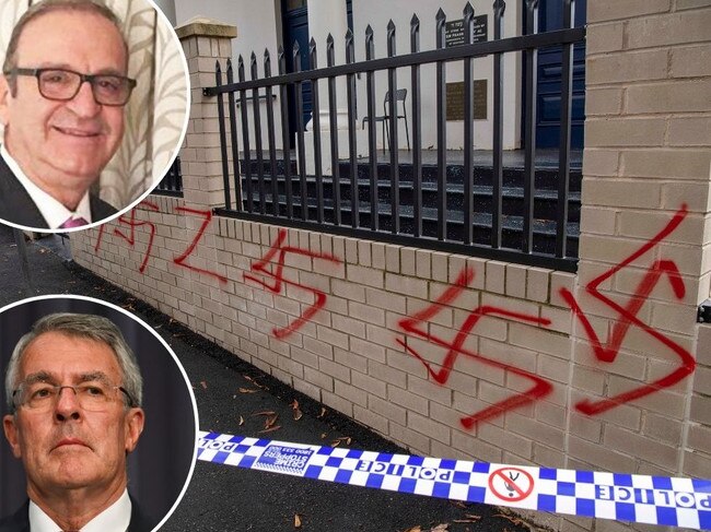 Swastikas, Dreyfus and Palestinian envoy