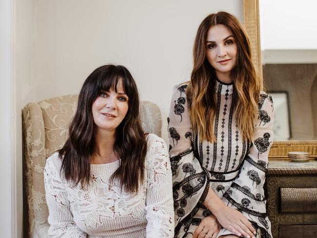 Mosman fashion designers Lizzie and Georgie Renkert of We Are Kindred. Picture: Alice Mahran