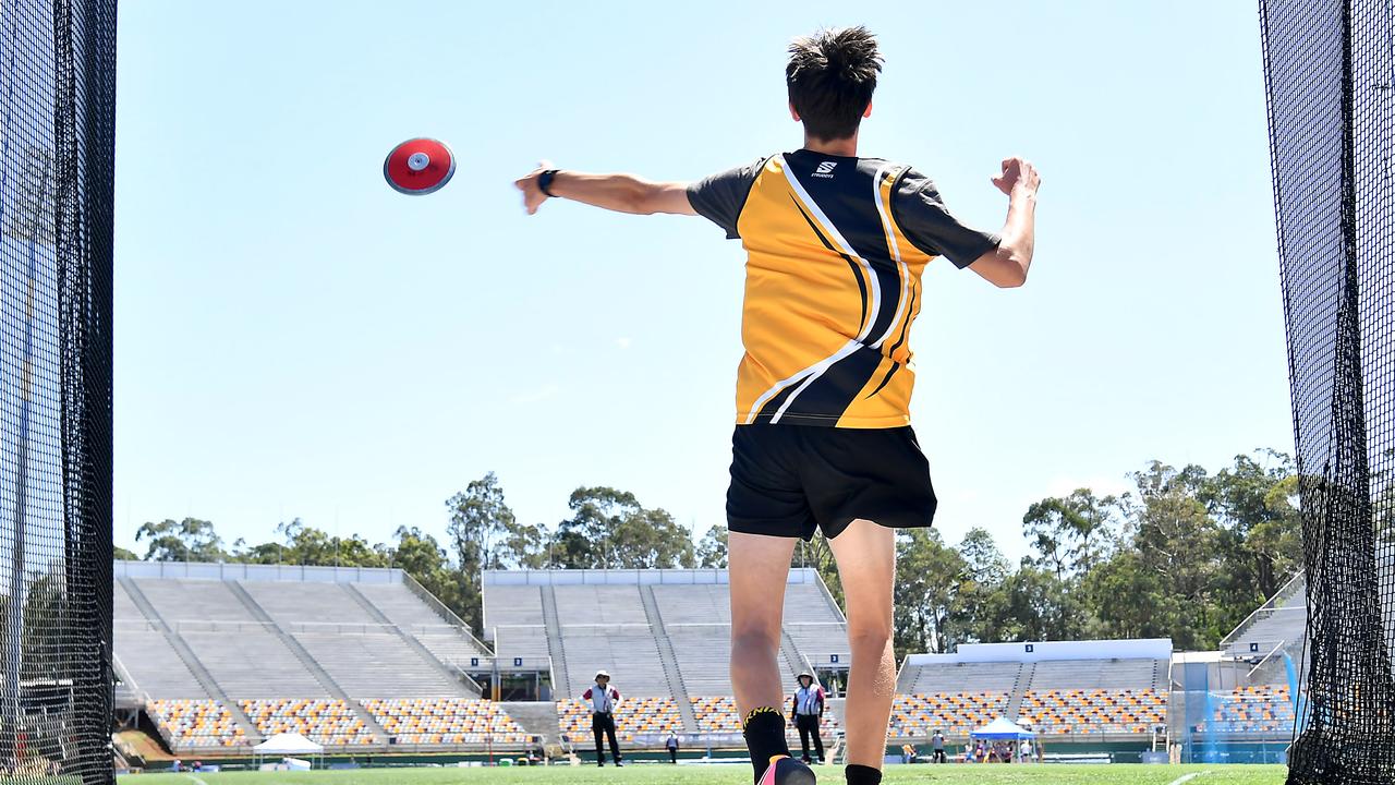 Queensland Representative School Sport track and field championships in Brisbane. Saturday October 12, 2024. Picture, John Gass