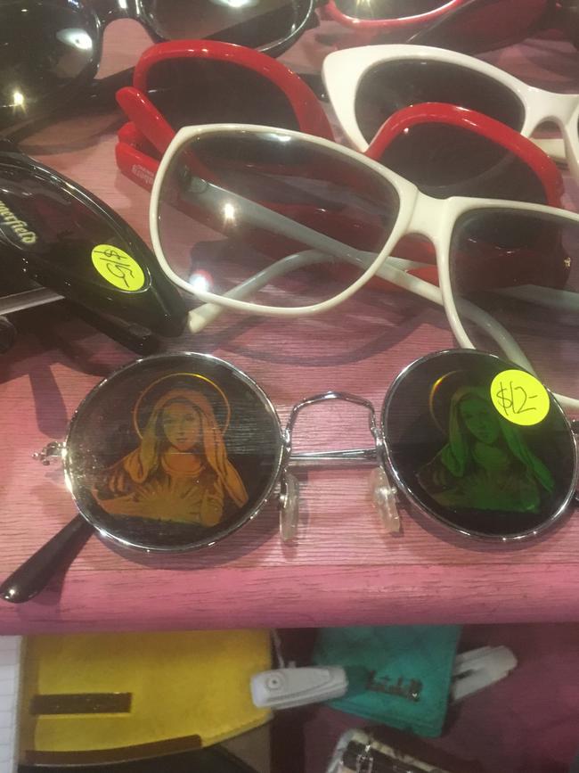 Virgin Mary sunnies among vintage gems at Scavengers.