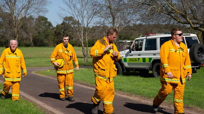 The blaze is under control. Picture: Sarah Matray