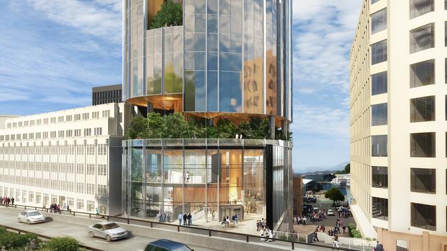 The 2017 proposal by the Fragrance Group for a hotel on Davey St.