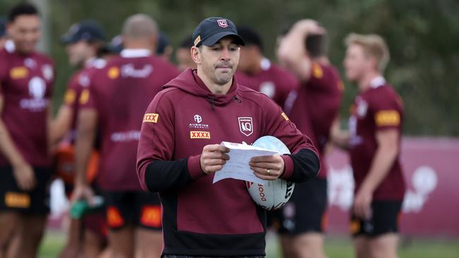 Billy Slater is determined to put his own stamp on the Maroons. Picture: Nigel Hallett