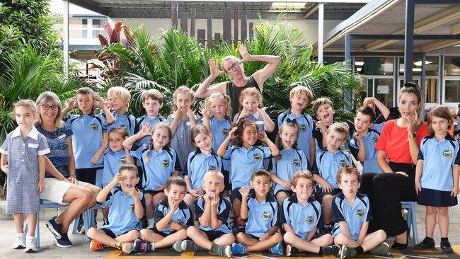 MY FIRST YEAR: Funny faces. Coolum State School PrepS. Picture: Patrick Woods.