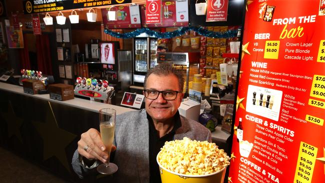 Croydon Cinemas director George Aleksiunas says the cinema offers the cheapest tickets in Melbourne. Picture: Stuart Milligan