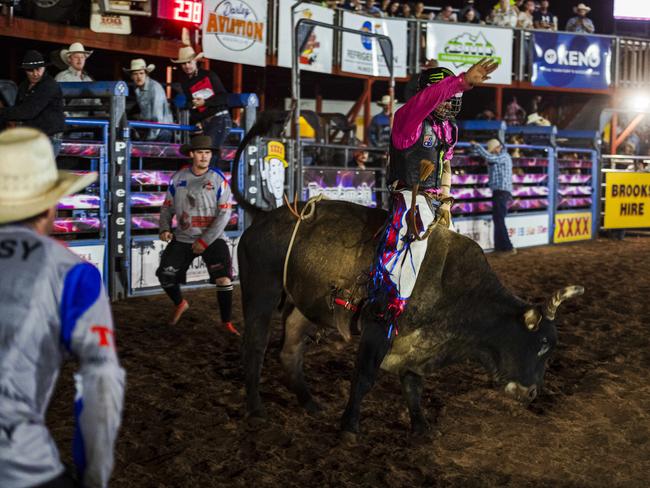 All the action at the sold-out 50th iteration of the Noonamah Tavern and Rodeo. Picture: Pema Tamang Pakhrin