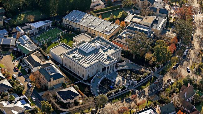 39 St Georges Road, Toorak dwarfs even its sprawling neighbours in the wealthy Melbourne suburb. Pictures: Tim Carrafa