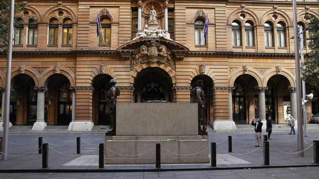 Martin Place’s Cenotaph was vandalised last month.