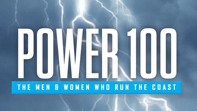 Power 100 artwork and promotional posters for Gold Coast Bulletin