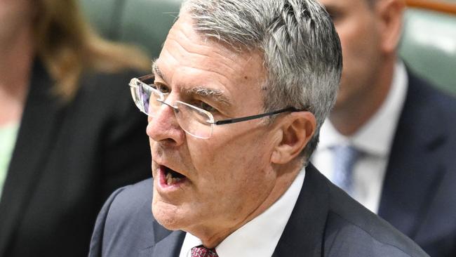 CANBERRA, AUSTRALIA  - NewsWire Photos - February 10, 2025:  Attorney-General of Australia, Mark Dreyfus during Question Time at Parliament House in Canberra. Picture: NewsWire / Martin Ollman