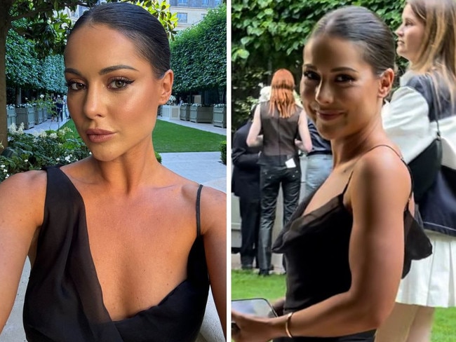 Reality star Louise Thompson praised for ‘naked dress’ detail. Picture: Instagram/LouiseThompson