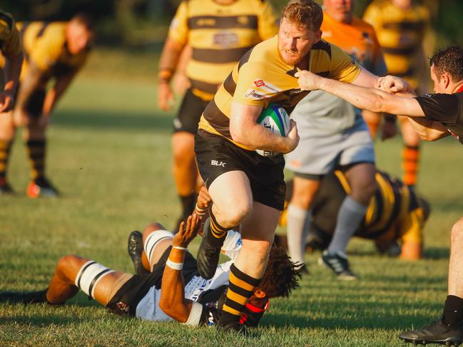 Dragon's Captain Andrew Tobin  in Round 3 Darwin A-grade rugby union. Uni Pirates v Darwin Dragons at University Oval. Picture GLENN CAMPBELL