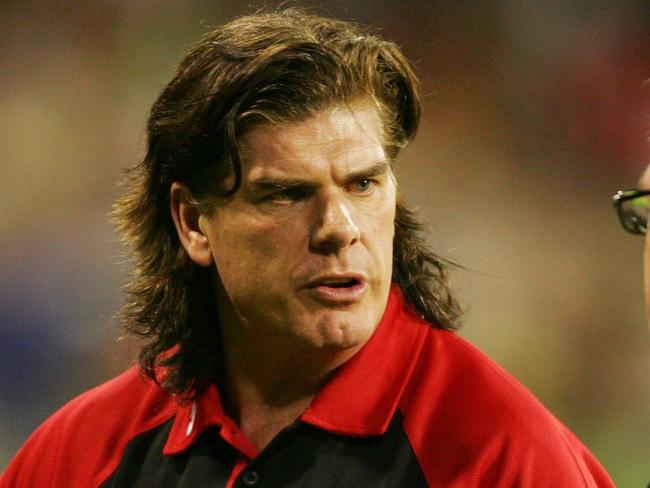 Gary Ayres held on to the long hair after his playing days.