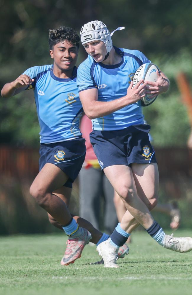 TAS First XV rugby action between St Columban's and Canterbury on Saturday, May 24, 2025. Picture Stephen Archer.
