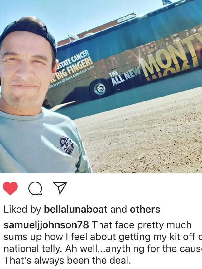 Samuel Johnson’s Instagram post.