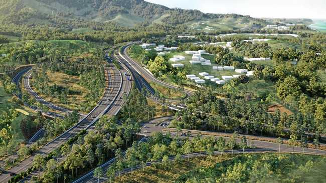 An artist's impression of how the Coffs Harbour Bypass will look. Picture: Roads and Maritime Services