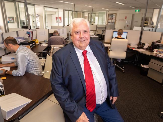 Clive Palmer this month in Brisbane. Picture: Glenn Hunt