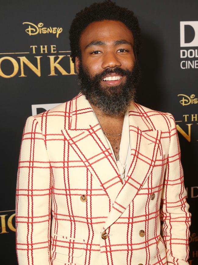 Donald proves that the no shirt look is in. Photo: Jesse Grant/Getty Images for Disney