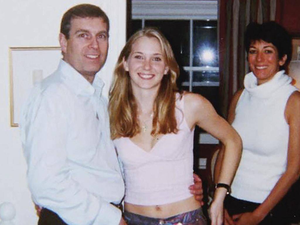 (L-R) Prince Andrew, Virginia Giuffre, and Ghislaine Maxwell posing for a photo.Picture: Handout / US District Court - Southern District of New York / AFP