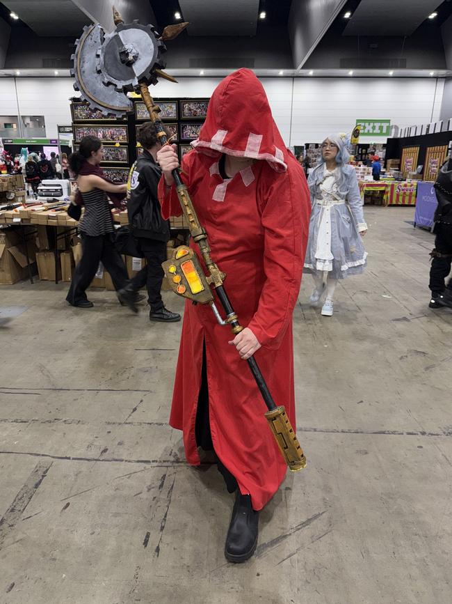 @sister_lilias_armoury attends the Oz Comic Con Melbourne at the Melbourne Convention & Exhibition Centre on Saturday, June 07, 2025. Picture: Jack Colantuono