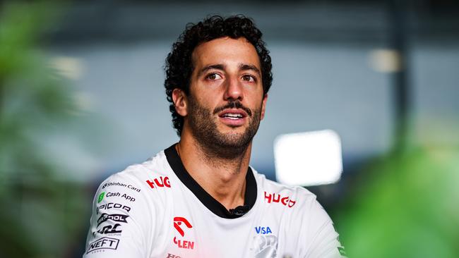 Daniel Ricciardo of Visa Cash App RB F1 Team VCARB 01 poses for a portrait during the Formula 1 Singapore Grand Prix 2024 on the Marina Bay Circuit in Singapore, on September 19-22, 2024. (Photo by Gongora/NurPhoto via Getty Images)