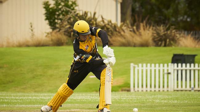 Jake Winter in action for the Seahorses. The Glenelg star has his side well-poised for a finals push. Picture: MATT LOXTON