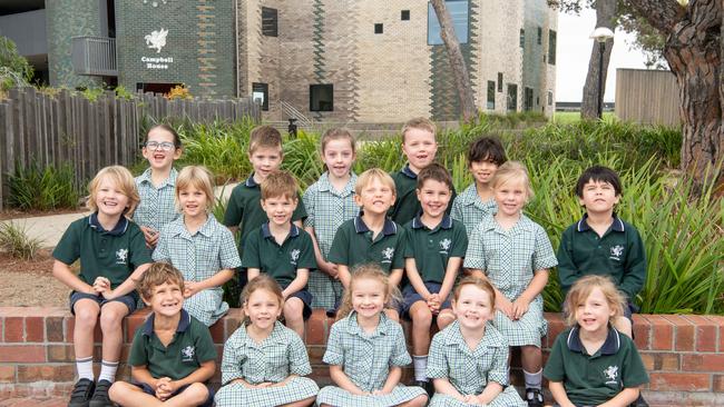 The Geelong College Foundation C. Back L-R Felicity Osborn, River Delaney, Sophia McKenzie-McHarg, Billy Hosking, Alexandra Gaynor. Middle L-R Ignatius Paull, Frankie Galbraith, Alfie Gant, Oliver Dart, George Howarth, Belle Feehan, Benjamin Ortiz. Front L-R Hugo Cahill, Mia Seitz, Mila Condon, Blair Nugent, Darius Roessler.