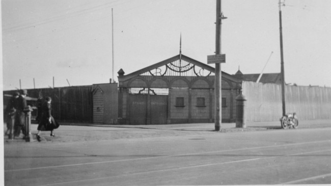 The gates of the Richmond Racecourse in 1934. Picture: State Library of Victoria